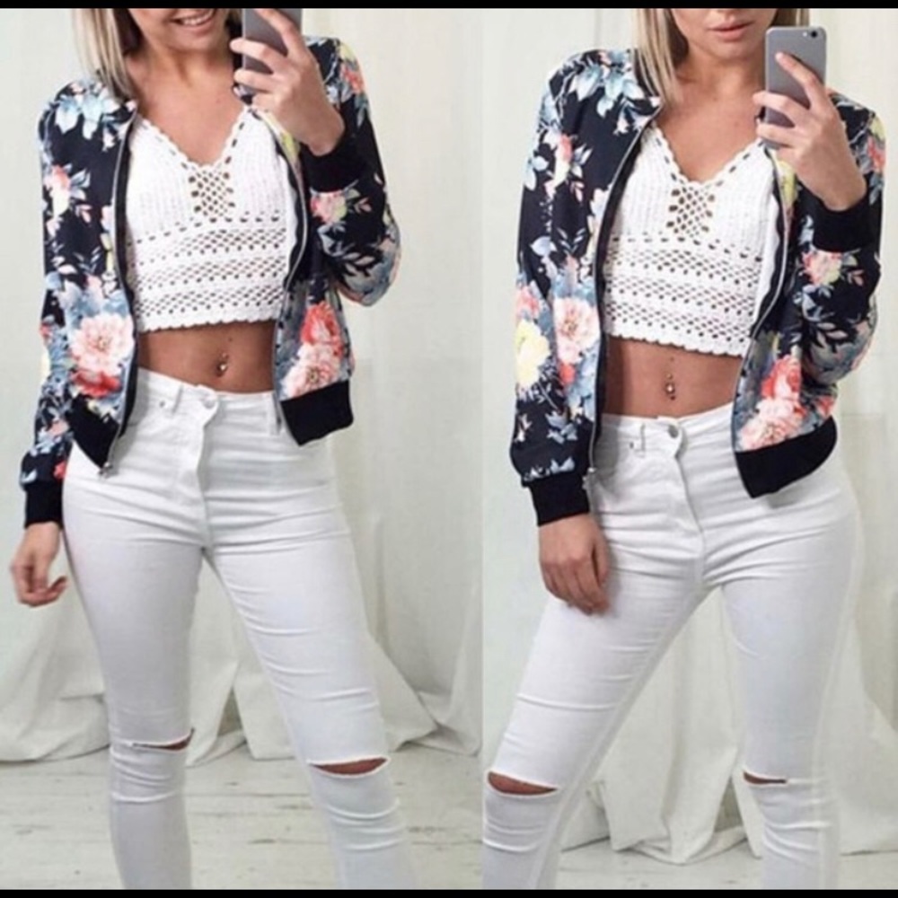 🌸FLOWER BOMBER JACKET🌸